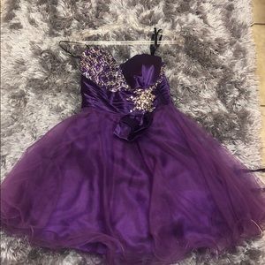 Purple Homecoming Dress